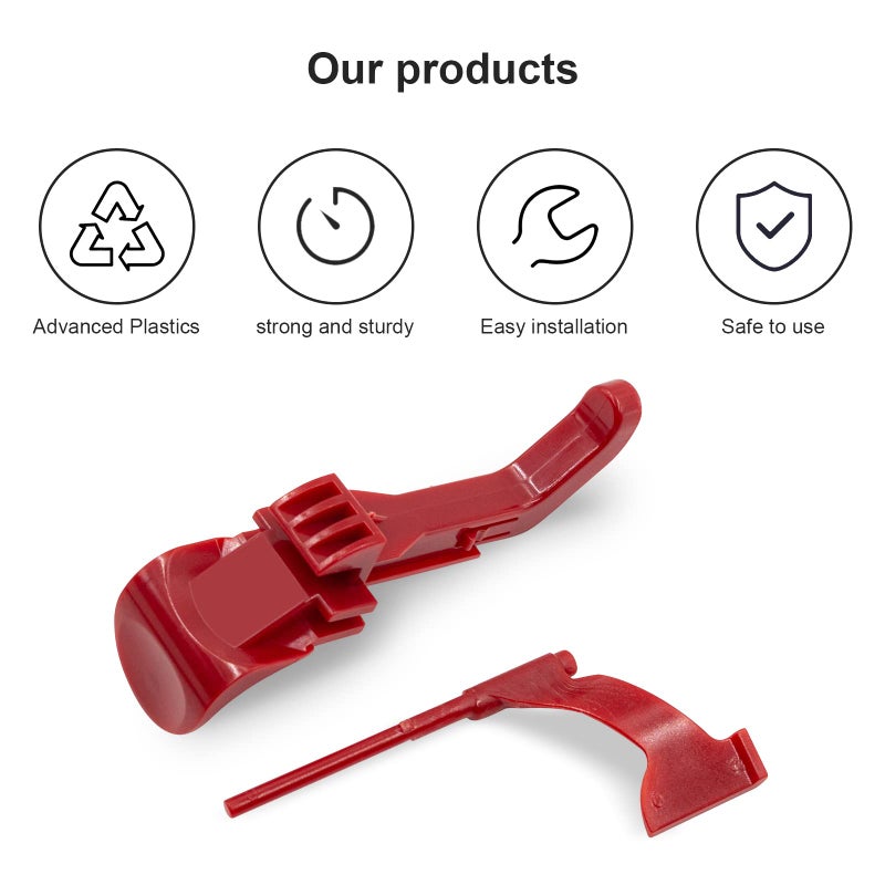 SuperDi Vacuum Cyclone Red Canister Button Release Catch Clips Replacement for Dyson DC41,DC41 Animal,DC41 Animal UK,DC43,DC55,DC65 - Image 3